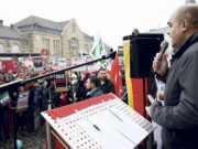 Halep’de yaşanan drama protesto