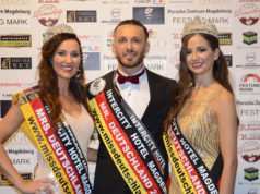 Almanya 2019 yılının bay ve bayan güzellerini seçti Soldan sağa: 26 yaş üstü Almanya Bayan Güzeli Lena Stöcker, Erkek Güzeli Kayhan Kılbaşoğlu ve Genç Kız Güzeli Philline Dubiel-Hahn.