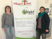 Bakımını yaptığımız hastalar bize emanettir Bakım servisini kurucularından Türkan Deniz Baydilek (sağ tarafta), Heike Vögeding (sol tarafta) ve Stefanie Kuhlmann.