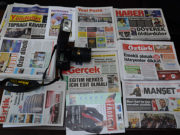 Virüs medyamızı da vuracak! Avrupa'da yayınlanan bazı gazeteler. Fotoğraf: Öztürk Arşivi