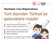 Abdullah Eren: “14 Gün Evde Gözetim Uygulaması Kalktı”