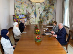 Almanya Cumhurbaşkanı Steinmeier Müslüman kadınları kabul etti
