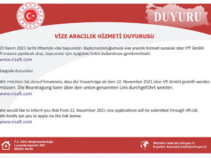 ALMANYA’DAN TÜRKİYE’YE VİZE BAŞVURULARINI ARACI FİRMA ALACAK