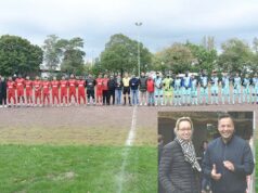 „TÜRKSPOR – SUK CANLAR“ KARŞILAŞMASINA BELEDİYE BAŞKAN ADAYI CHRISTIANA BAUER DE KATILDI