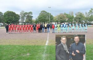 „TÜRKSPOR – SUK CANLAR“ KARŞILAŞMASINA BELEDİYE BAŞKAN ADAYI CHRISTIANA BAUER DE KATILDI