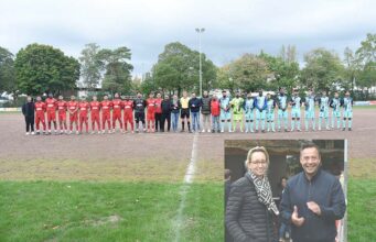 „TÜRKSPOR – SUK CANLAR“ KARŞILAŞMASINA BELEDİYE BAŞKAN ADAYI CHRISTIANA BAUER DE KATILDI